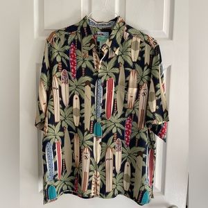 Reyna Spooner Hawaiian Surfboard Shirt
